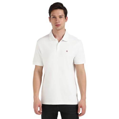 Image of Solid Regular fit Cotton Polo t-Shirt