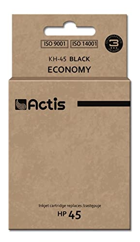 Actis KH-45 Encre pour imprimante HP ; Remplacement HP 45 51645A ; Standard ; 44 ML ; Noir