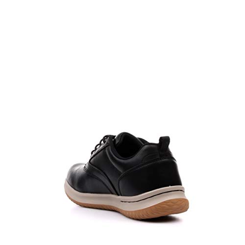 Image of Skechers Men's Delson-Antigo Oxford | Casual, Waterproof, Air-Cooled Memory Foam, Leather, Slip-On