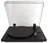Andover Audio SpinDeck 2 Turntable for Vinyl Record Playback - Semi-Automatic, Beginner-Friendly with Rubber Isolation Feet, Tonearm & Cartridge Included, Spinbase Compatible - Black