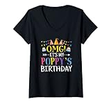 poppystamps leichtes, klassisch geschnittenes T-Shirt, doppelt genähte Ärmel und Saumabschluss