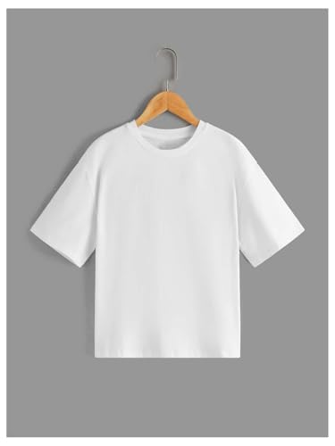 Girl's Letter Graphic Print Cute Tops Short Sleeve Crew Neck Summer T Shirts Trendy Clothes for Girls2