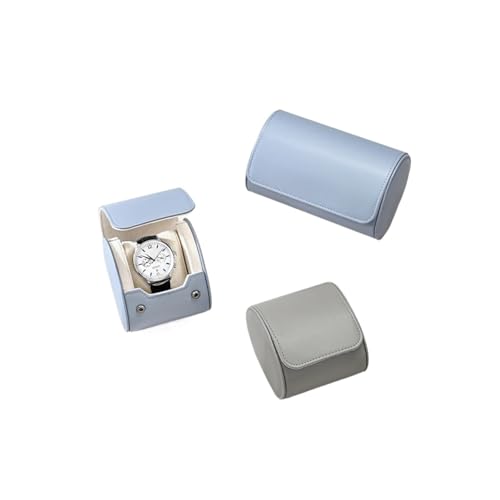 Boîte de rangement montre 2 fentes gris clair de qualité - 6