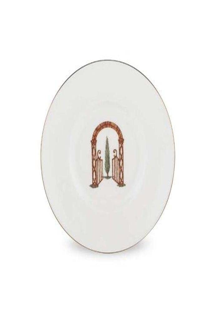 Lenox Cipresso Bone China Gold Banded Dessert Plate
