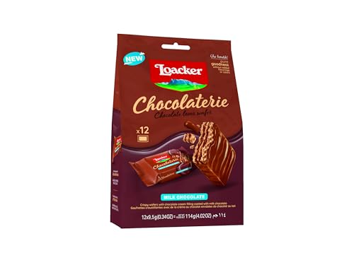 Loacker Chocolaterie Milk Chocolate Crispy Wafers Bag 114g