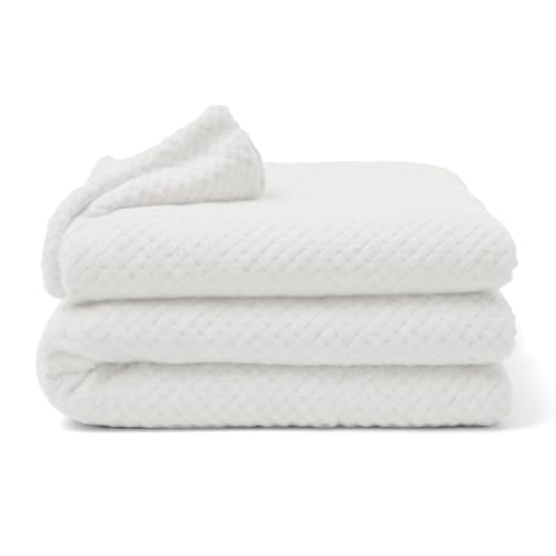 La mejor comparación de Cobertores aborregados , tabla con los diez mejores. 50 Yellow Mellow | Cobertor Cobija Waffle | King Size | Suave | con Relieve | Ligera | Tamaño 220x240cm (Blanco)