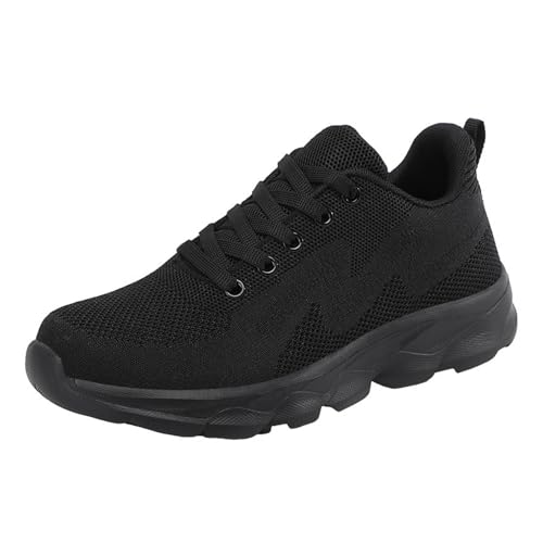 Women's Casual Lace Up Sneaker Mesh Breathable Gym Work Fashion Sneakers Walking Wide Toe Box Sports Shoes with Arch Support Comfortable Low Top Tennis Workout Athletic Jogging Shoes