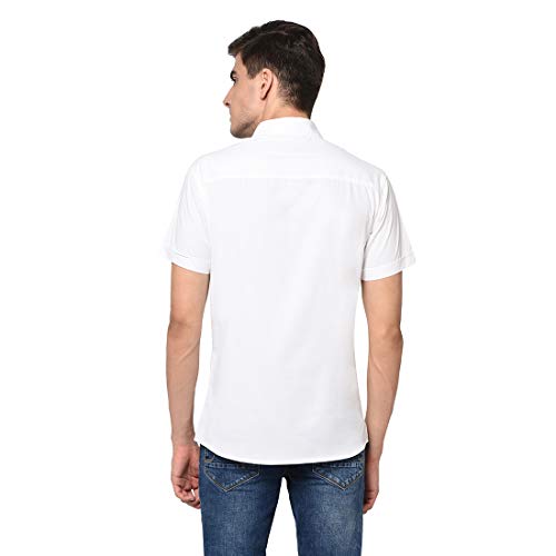 Image of Men Solid Slim Fit Shirt