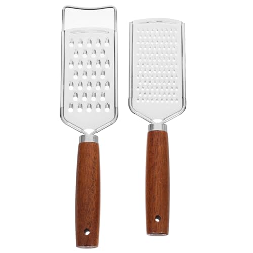 Set de 2 ralladores de acero inoxidable con mango antideslizante miniatura 1