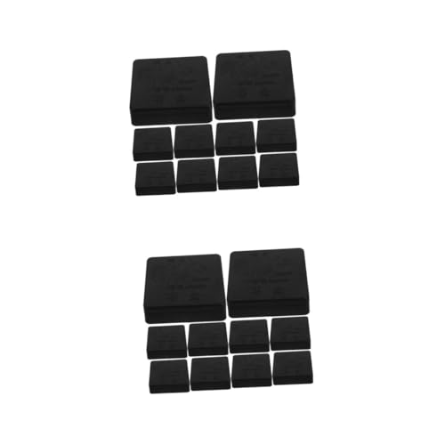 LALAFINA 2sets Balm Chinese Ink Inkwell Ink Stick Ink Well Japanese Ink China Ink Kit Plastic Black 10pcs*2
