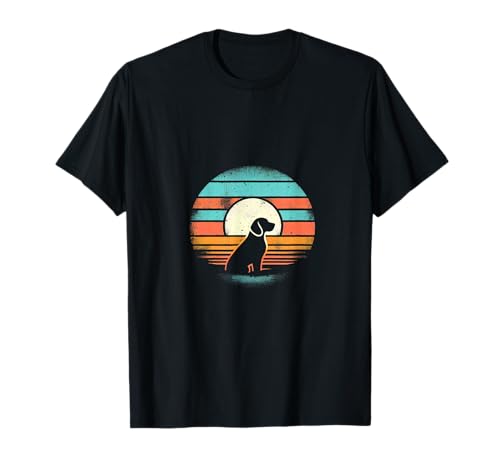 Vintage Sunset Dog T-Shirt