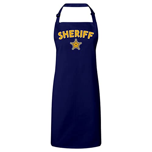 Tablier cuisine thématique étoile police pour un cadeau original destiné aux chefs