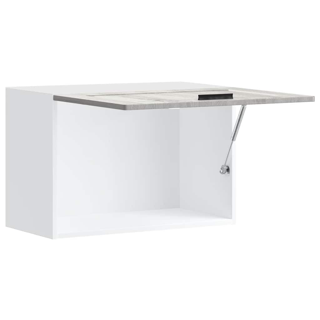 vidaXL Pensile da Cucina Porto Grigio Sonoma in Legno Multistrato, pensile da Cucina, Armadio da Cucina a Parete, pensili con Ante, pensile Montato