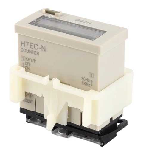 IJSDNVJNDX Contador Totalizador Eléctrico Digital H7EC N Sin Voltaje de Entrada con Pantalla LCD de 8 Gigabits
