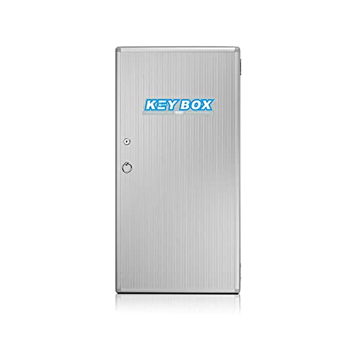 oddpod™ Glosen 48 Keys Aluminium Finish Wall-Mount Key Box/Key Cabinet with Lock 1048 (Silver)