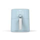 Martha Stewart  6QT Slim Air Fryer, PFAS Free Non-Stick Basket, Digital Touch Screen, 6 Presets, Shake Reminder, Timer, Adjustable Temperature, Auto Shut-Off, Broil, Roast, Dehydrate, Crisp, Sky Blue