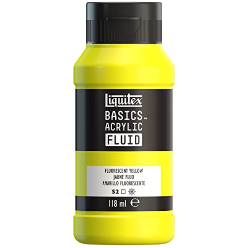 LQX ACRILICO BASICS FLUIDO 118ML AMARILLO FLUORESCENTE