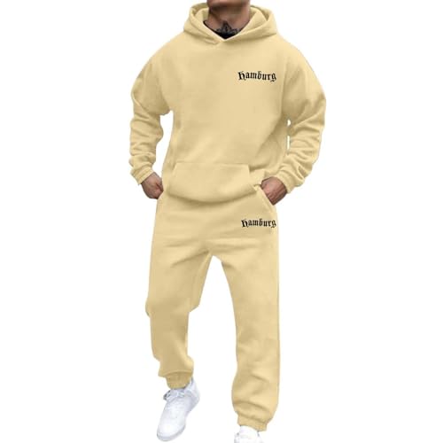 Mens Sweatsuit 2 Piece Set 2025 Casual Jogging Gym Sweat Suits Hoodies and Sweatpants Sets Athletic Tracksuit Outfits