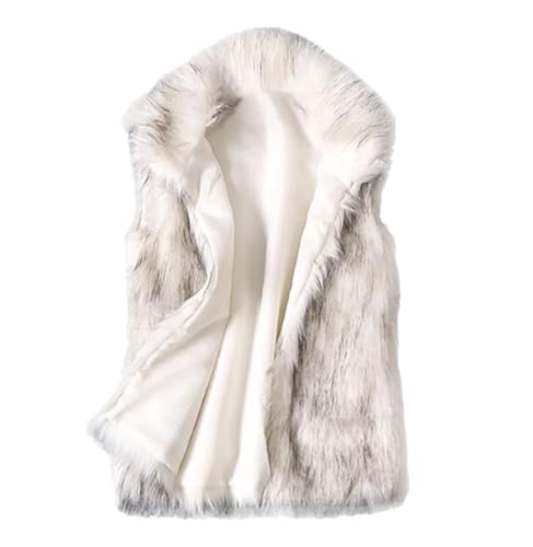 Chaleco de piel sintetica de mujer para paseos urbanos invernales y cenas con amigas
