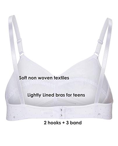 B2BODY Cotton Girls Training Bras – Adjustable Wireless Girls Bras, Multi-Pack4