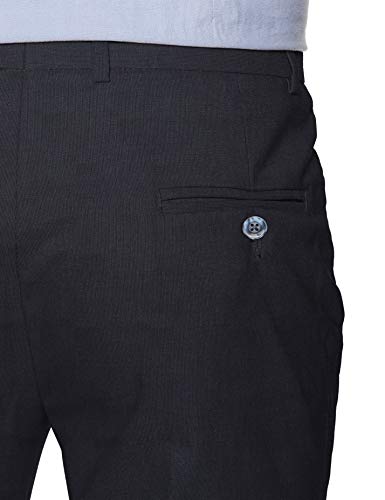 Image of Hang & Wear Men's Slim Formal Trousers (HWT816-3-36 Navy Blue 36W x 35L
