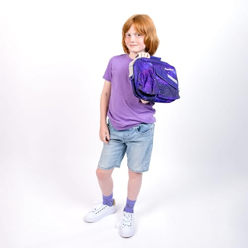 PlanetBox Insulated Lunch Bag – Stardust Edition Carry Bag with Pockets for Water Bottle and Snacks – Durable, Easy to Clean, and BPA Free