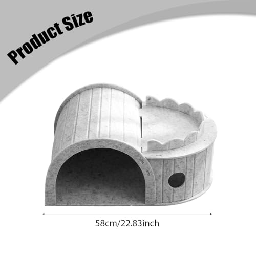Tunnel en feutre pour chat jouet interactif pliable et léger pour chaton - 7