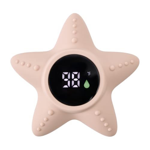 Image of Haakaa Silicone Baby Bath Thermometer – Water Temperature Thermometer for Baby Safety, Floating Infant Bath tub Temp Thermometer for Newborns & Toddlers - Starfish