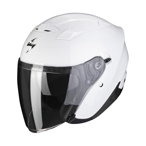 Casque Scorpion Exo-230 Solid blanc XL avec écran anti-rayures performant