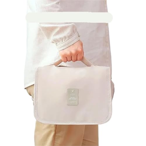 Trousse de maquillage de voyage de qualité supérieure, organiseur imperméable bleu