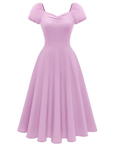 Image of Wedtrend Women's 1950s Dresses With Sleeve 40s Tea Party Dresses Cocktail Dress Swing Vintage Dress
