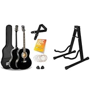 Product 1: FANTASTIC BEGINNER GUITAR KIT – This 3rd Avenue acoustic guitar bundle includes everything you need to get started, making it perfect for the beginner player; Includes a lightweight carry bag for transport and storage, strap so you can sta...