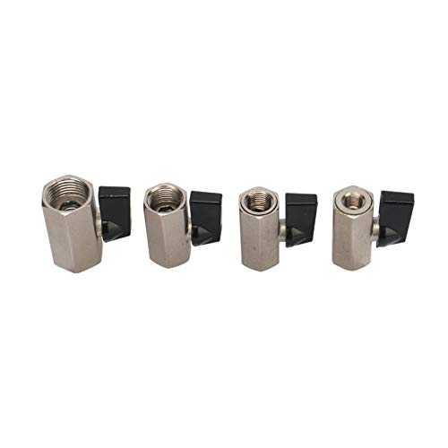 Válvula de bola de latón robusto de 3/8" con rosca interna BSP para aislamiento de agua caliente 7