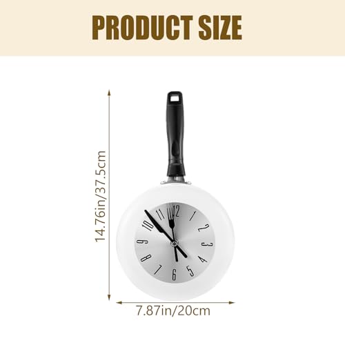 Horloge murale design en acier inoxydable pour cuisine moderne