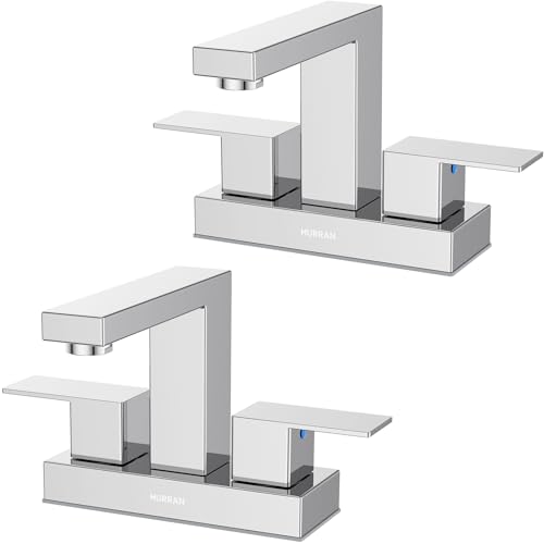 Bathroom Sink Faucet, 4 inch Chrome Bathroom Faucet Stainless Steel