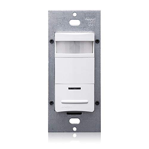 Leviton ODS10-IDW Decora 120/277-Volt Wall Switch Occupancy Sensor, White, 1 Pack - Image 3