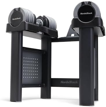 NordicTrack 55 lb Select-a-Weight Dumbbell Pair with Universal Du...
