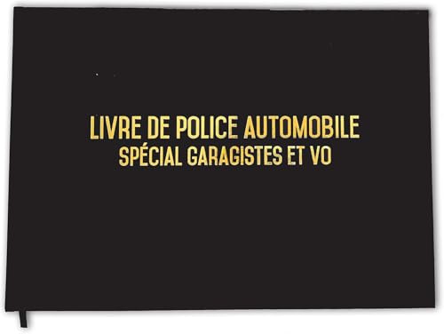 Registre spécial garagistes et VO UTTSCHEID | Livre de police automobile 100 pages