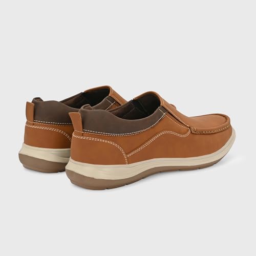 Image of Centrino Slip On Shoes for Man | Loafers for Men Stylish | Soft Cushioned Insole | Lightweight Comfortable Moccasins | Hand-Stitched Design | Casual Mens Loafer Shoes for All-Day Comfort (9785)