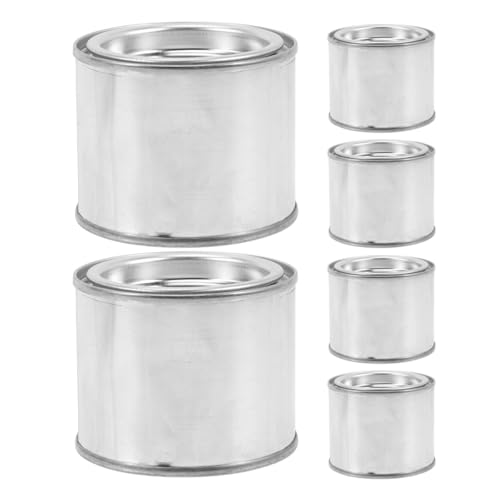 MUELODSIC Metálicos para Pintura 6 Piezas Tapa Hermética 0,1 L para Uso en Muestreo Experimental y Almacenamiento
