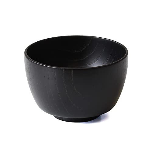 紀州漆器 角田清兵衛商店 お グリップボール 木製 ナノコート 食洗機対応 墨 WG-472193