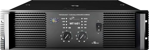 NX Audio MT-1601 Professional 2-Channel Power Amplifier, High-Rel...