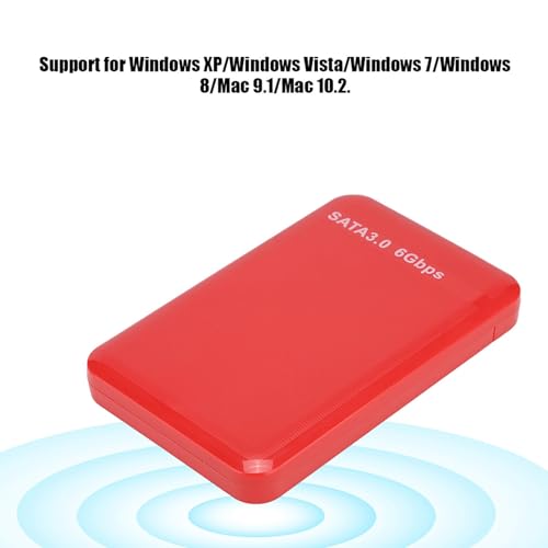 Caja externa para disco duro 2.5 pulgadas USB 3.0 Roja miniatura 4