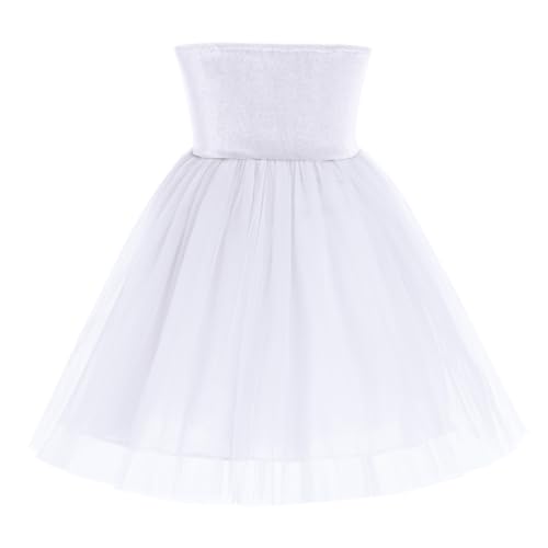 Strapless Velvet Dress for Girls Velvet Tutu Dress Fall Christmas Holiday Birthday Party Wedding Dress Headband Armbands Set3