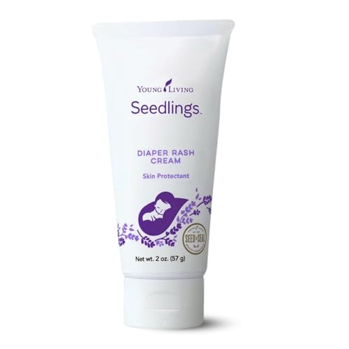 Image of Young Living Seedlings Diaper Rash Cream, 2 oz | Baby Skin Essentials | Ideal for Sensitive Skin | Gentle, Mild Formula | Vegetarian-Friendly | Kids Care Product