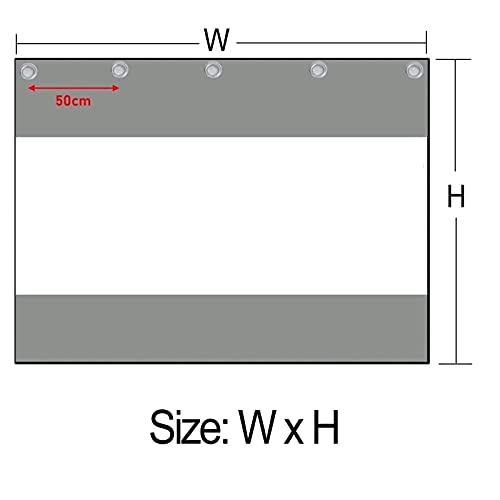 Zwysl Waterproof Indoor/Outdoor Curtains For Patio, With Rustproof Grommets Clear Tarp 0, 5Mm Vinyl Curtain For Living Room, Bedroom, Pergola, Porch, Deck #TOP4