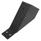 Hoement Supporto Angolare Design Semplice ed Elegante 45 Gradi per Pergola in Ferro Nero Staffa Resistente per Pali in Legno 2x4 per Gazebo Esterni e Terrazze