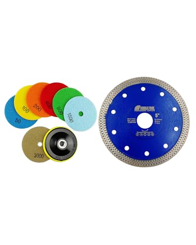 Disque diamant 125mm pour couper le béton et la pierre naturelle sans éclats