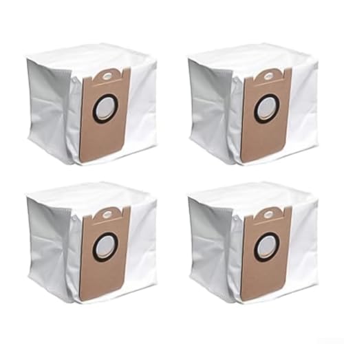 Feegow - Feegow Lot de 4 sacs à poussière pour aspirateur robot Cleanova W11, accessoires de sacs à vidange automatique, tissu non tissé de grande capacité