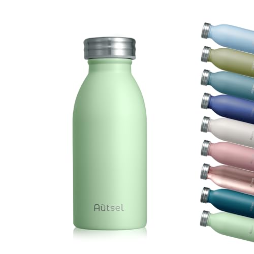 Trinkflasche Thermo Edelstahl 350ml, für heiße und kalte Getränke – Ansicht 1